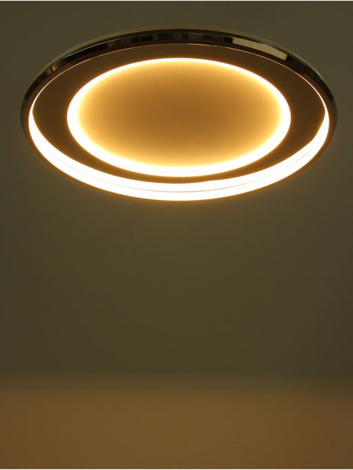 Люстра Karin 92 Вт LED 3000-6000К хром Ø60×6 см