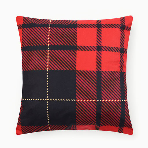 Набор декоративных новогодних наволочек «Этель. Счастье» 40×40 см, 4 штуки, велюр