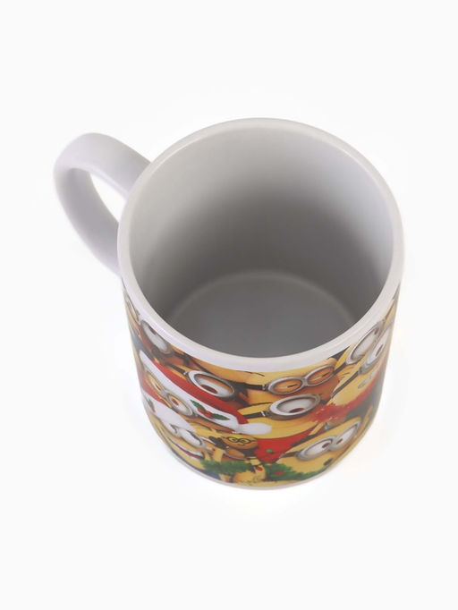 Кружка новогодняя сублимация 320 мл, Миньоны