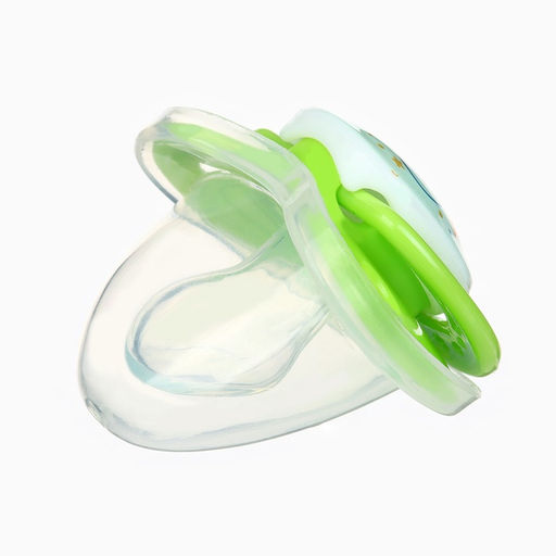 Пустышка ортодонтическая, с колпачком и держателем, от 0 мес.