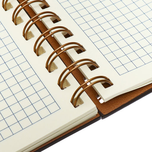 Ежедневник недатированный А5, 80 листов, в клетку, на гребне, обложка кожзам, с хлястиком, коричневый - Simaland фото 9