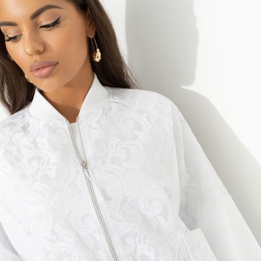 Бомбер с кружевом Мой стиль мои правила - Charutti фото 3