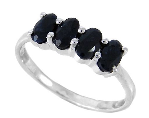 Кольцо из серебра сапфир, Сена