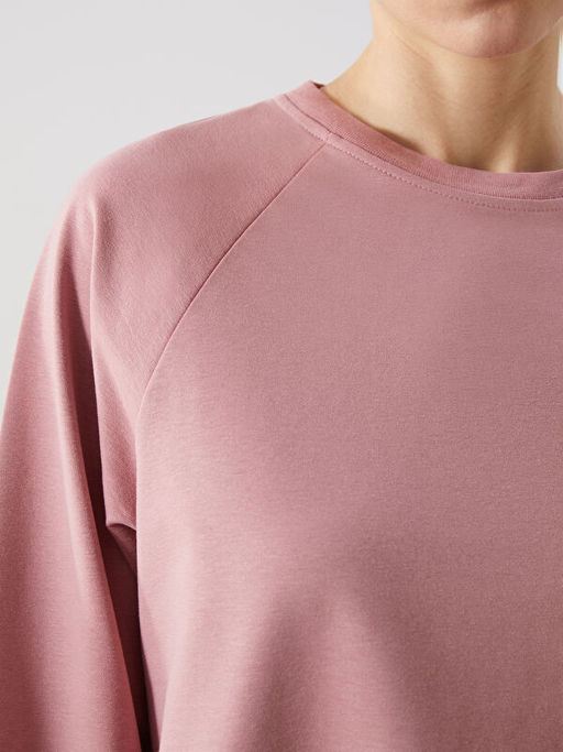 Bisiklet Yaka Oversize Kad?n Sweatshirt