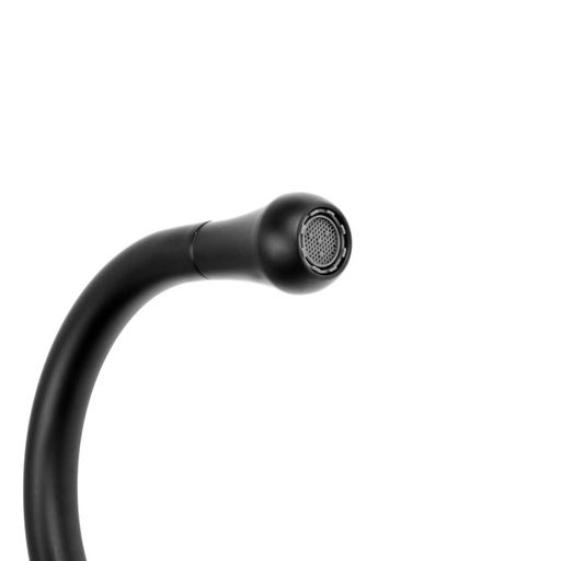 Смеситель для кухни ZEIN Z3741, «капелька», однорычажный, высота излива 13 см, черный