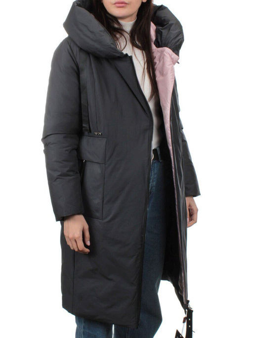 002 DK. GRAY Пальто зимнее женское (холлофайбер 200 гр.) - Fashion фото 6