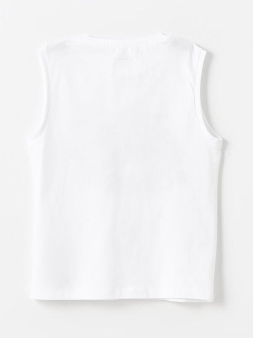 Bisiklet Yaka Bask?l? Erkek Bebek Atlet - Waikiki фото 2