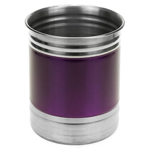 Банка для сыпучих продуктов из нержавеющей стали 0,85л, д10см, h12см, крышка пластмассовая с пароотводом, цветной корпус, фиолетовый, в коробке (Китай) - Домашняя мода фото 2