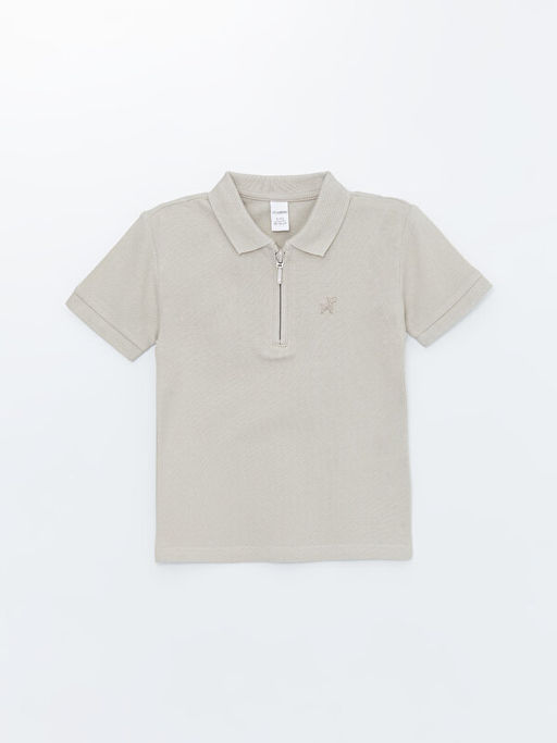 Polo Yaka Nak??l? K?sa Kollu Erkek Bebek Ti??rt