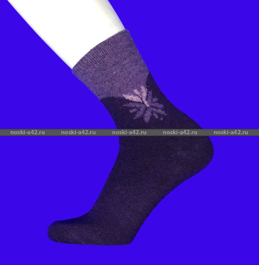 Цена за 12 пар. Термоноски женские кашемир Снежинка 37-41 (фактически 37-41) - For you фото 4