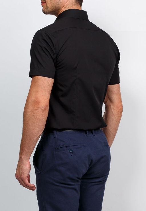 Сорочка мужская короткий рукав GREG 340/309/BLK/ZV  фото 2