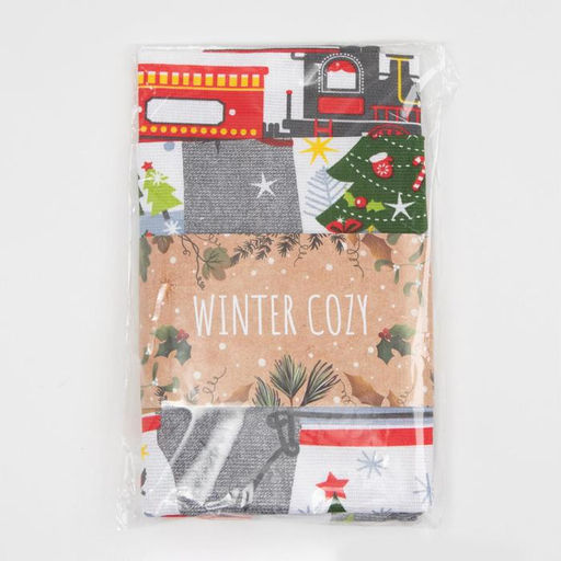 Набор кухонных полотенец Доляна Волшебного года 35х60см-2шт, 100% хл фото 7