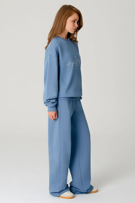 Арт. 2-540 Костюм женский с брюками 44-50 (4 шт) Цвет:Голубой - Калинка фото 20