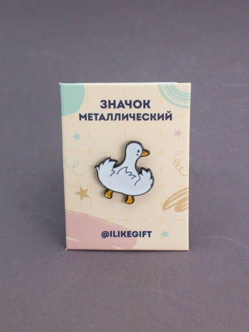 Значок металлический iLikeGift "Tail of a goose"