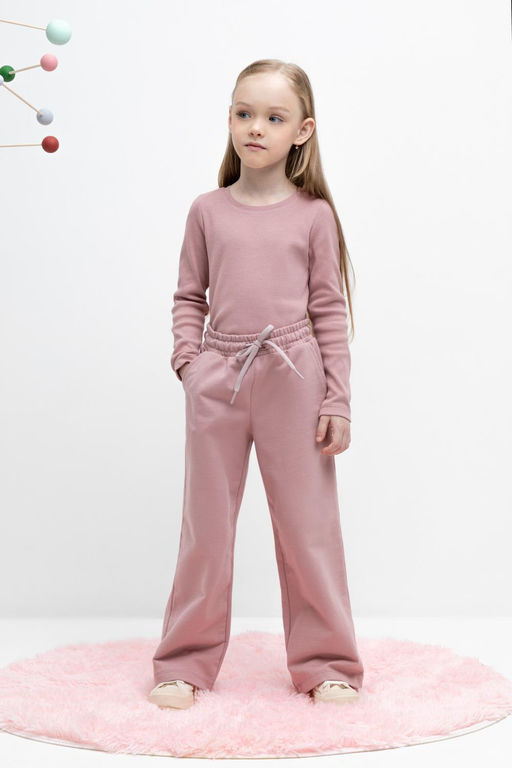 Crockid _ КР 400640/серая пудра к443 брюки для дев  фото 2