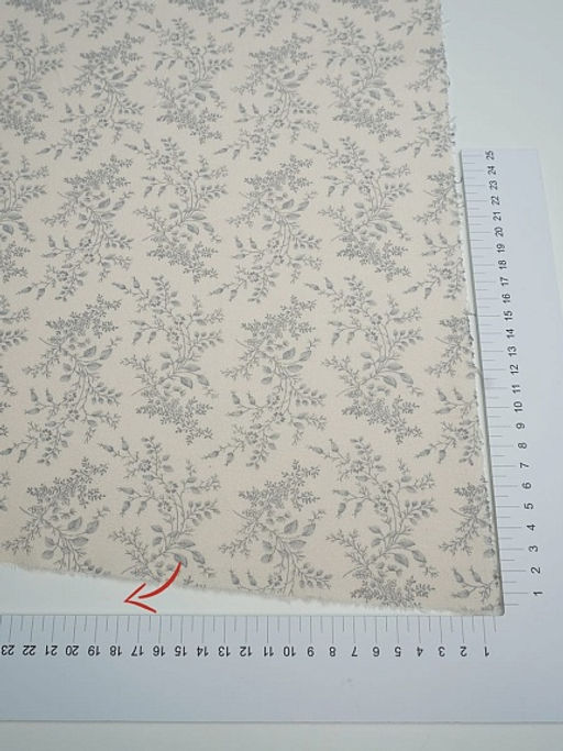 Теплый хлопок Осенние травы цв.кремовый, ш.1.5м, хлопок-100%, 160гр/м.кв - Купава фото 6