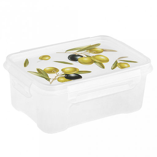 Контейнер для продуктов пластмассовый Fresh 0,75л, 16,5х11,6х6,5см, прямоугольный, подходит для СВЧ (Россия)