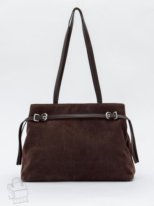 Сумка женская кожаная 8021-1S coffee Velina Fabbiano-Safenta