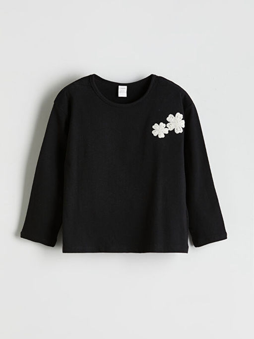 ?i?ekli K?z ?ocuk Krinkle Bluz ve ?ort 2li