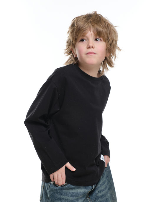 Базовый лонгслив для мальчика 22-6007 белый - Mini maxi фото 22