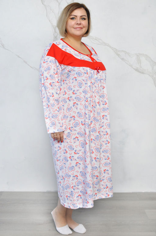 Арт. 2576 Ночная сорочка с дл. рукавом Цвет:ассорти