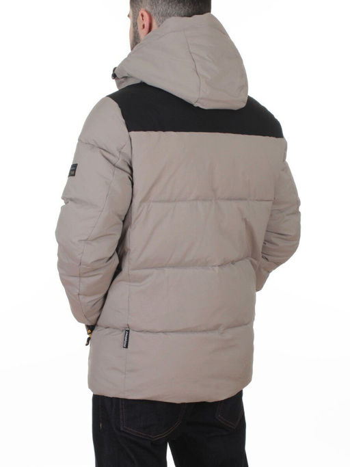 D6263 GRAY/BEIGE Куртка мужская зимняя (200 гр. холлофайбер)
