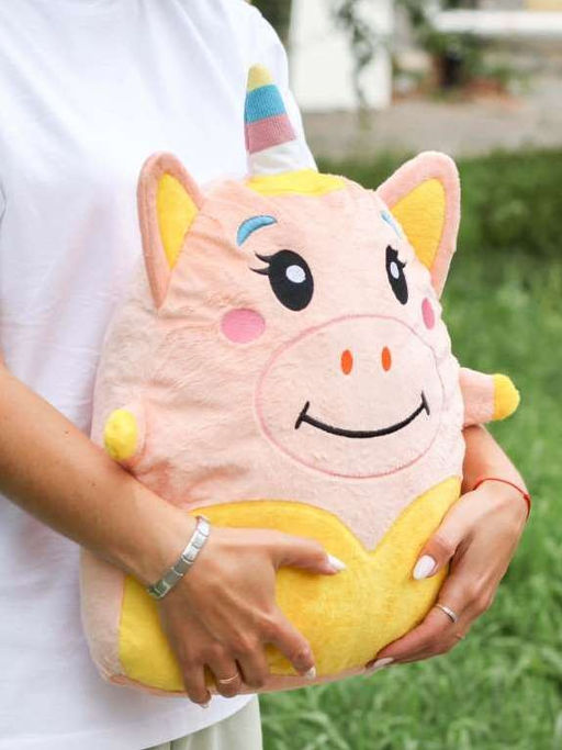 Мягкая игрушка Hugme toys Единорог, 40 см, розовый  фото 4