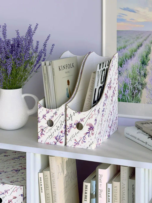 VAL HL-3VP-100 Лотки для бумаг верт., широкие, 29,5*26*10 см, набор 6 шт., HERBARIUM LAVENDER, шт