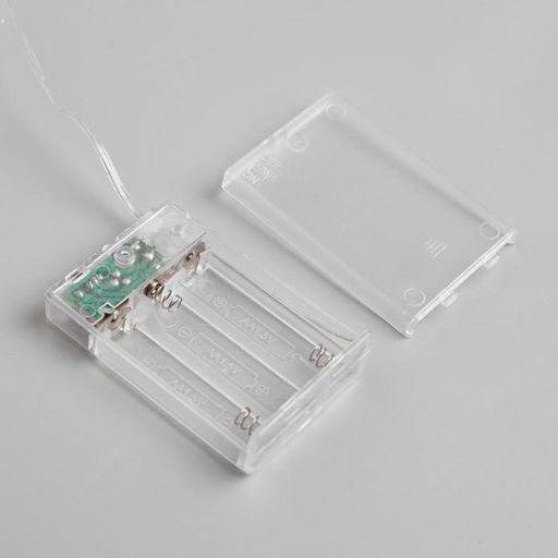 Гирлянда Нить 5 м роса, IP20, медная нить, 50 LED, свечение тёплое белое, 2 режима, AAх3 - Luazon lighting фото 5