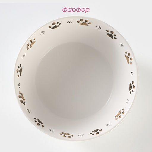 Салатник Коты-аристократы, 1 л, d=18 см, фарфор, белый - Доляна фото 2