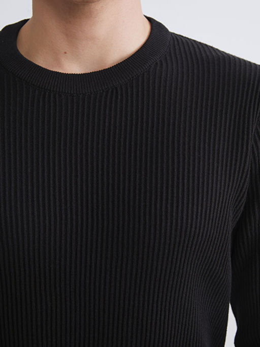 Bisiklet Yaka Erkek Triko Kazak