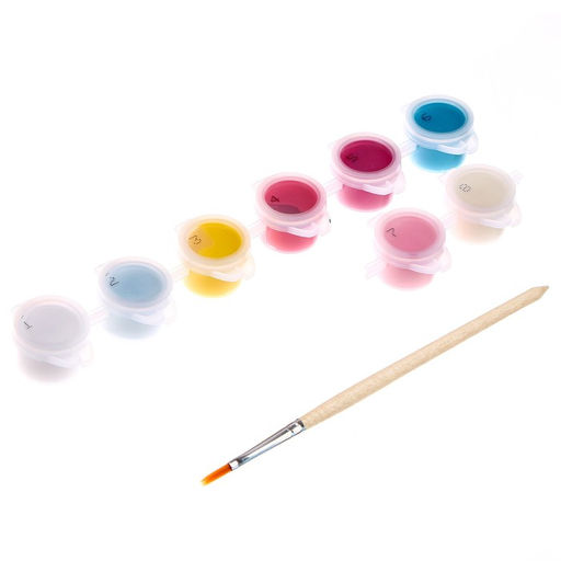 Картина по номерам для детей Принцесса на луне, 21?15 см