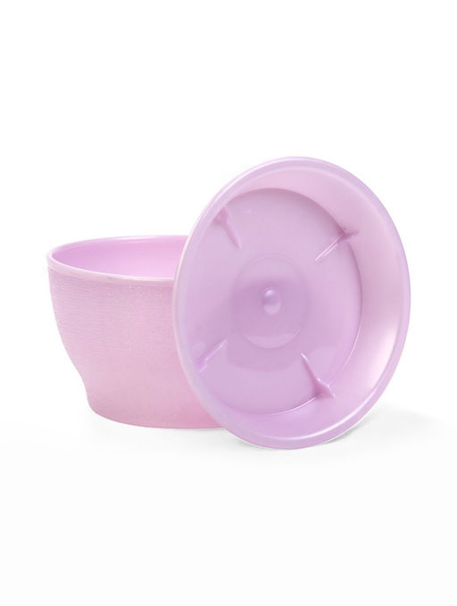 Цена за 3 шт. Горшок для цветов «Фиалочка», 500 мл, d=12.5 см, h=7 см, пластиковый, сиреневый