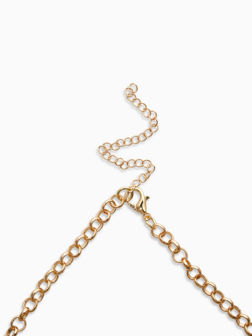 Цепь с подвесками "Вишня", 40+удл, цвет бордовый в золоте