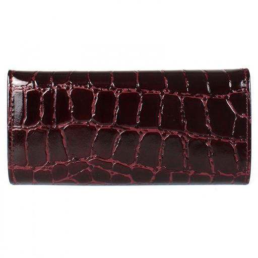 Портмоне женское Croco-ПР-952 натуральная кожа 3 отд, 5 карм, бордо скат (67) 214170  фото 2
