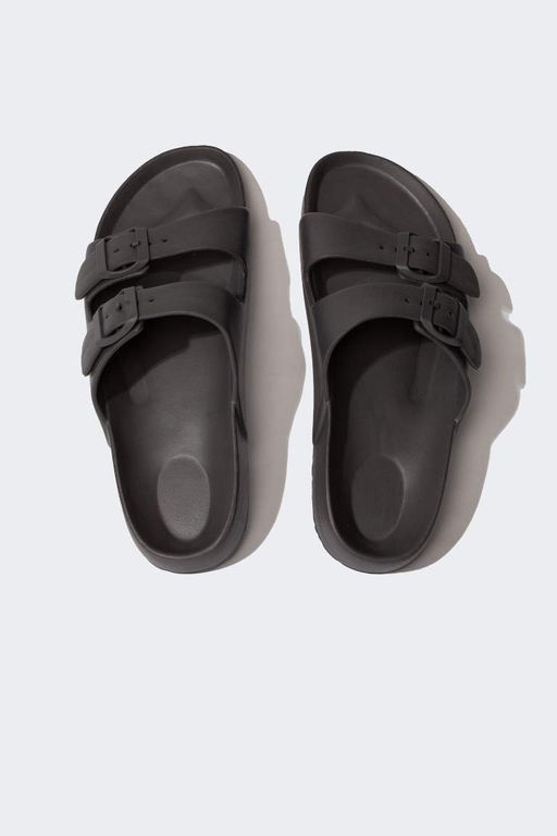 Мужские тапочки Eva на плоской подошве с двойной полосой - Defacto фото 7