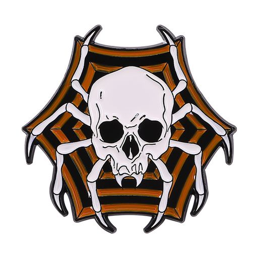 Металлический значок Skeleton Spider