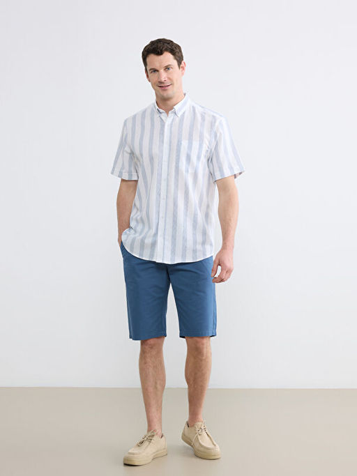 Regular Fit ?izgili Arm?rl? Erkek G?mlek