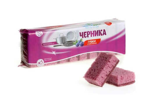 Губка для посуды "ЧистоДел" "Черника" (10 шт.)