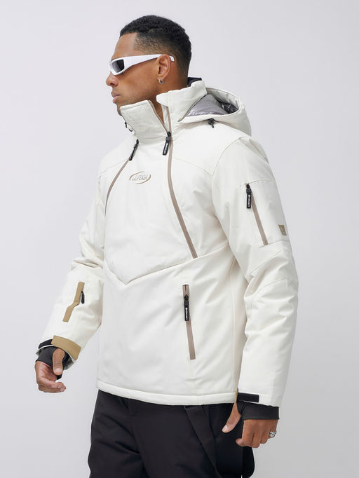 Горнолыжный костюм Leifensh 389Bl мужской анорак зимний белый  фото 17