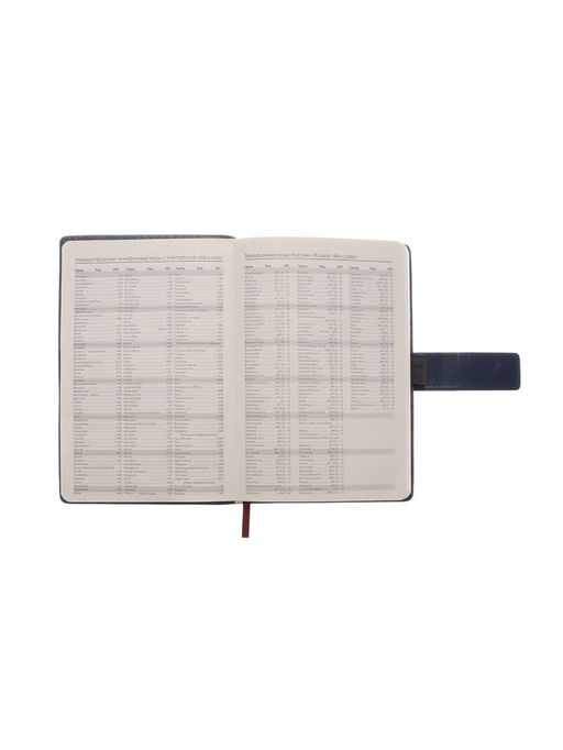 Ежедневник недатированный формат А5, с хлястиком, 112 листов, линия, пвх, синий - Simaland фото 5