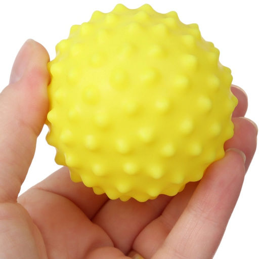 Развивающие тактильные мячики Крошка Я «В мешочке», с пищалкой, в наборе 6 шт., от 3 лет