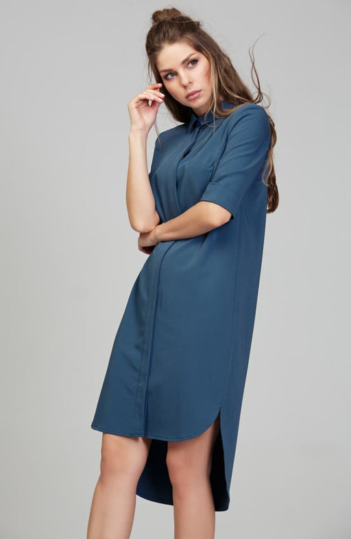 Платье-рубашка джинсовый - Donna saggia фото 6