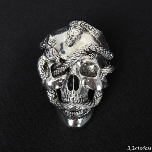 Брошь Череп / 4001 /уп 12/ - Галеонтрейд фото 3