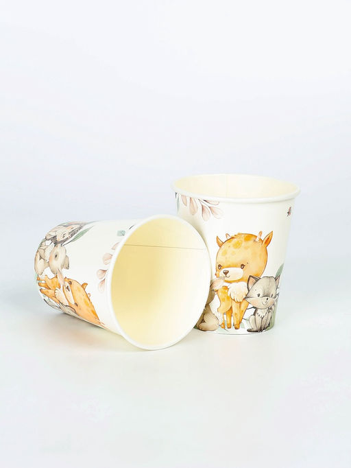 Цена за 12 шт. Стакан 250мл "Детский Звери"