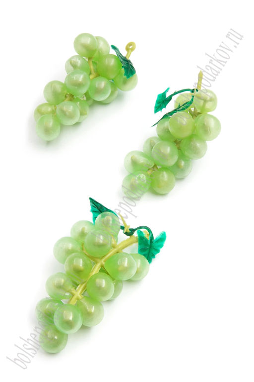 Муляж Виноград 20 шт (16 ягод) 7 см (SF-3321) зеленый