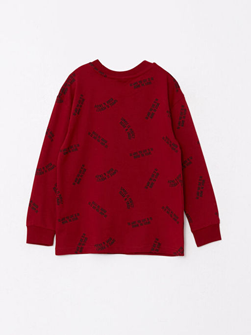 Rahat Kal?p Bisiklet Yaka Bask?l? Erkek ?ocuk Ti??rt - Waikiki фото 2