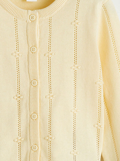 Bisiklet Yaka Ajurlu K?z ?ocuk Triko H?rka