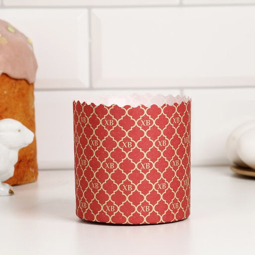 Формы для выпечки кулича бумажные Деко-про «ХВ», набор 9 видов по 1 штуке, одноразовые, разноцветные