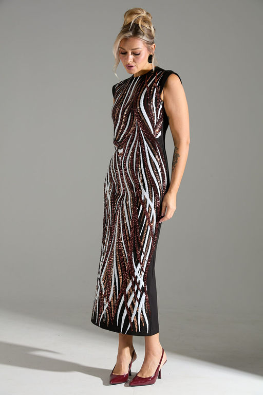 Платье LM М 46 красное и белое